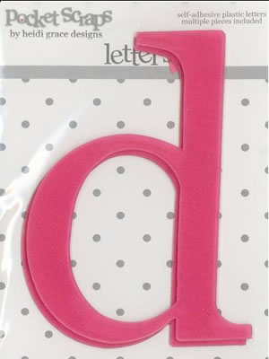 Heidi Grace - Loving You - Plastic Alpha Stickers d - 2/pk  (sold in 3's)